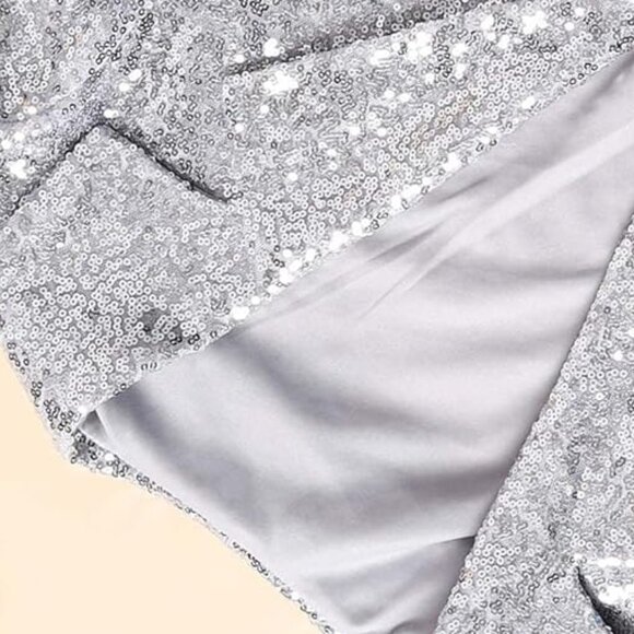 Sparkly Long Sleeve Tassel Blazer Cowgirl Jacket - Picture 4 of 6